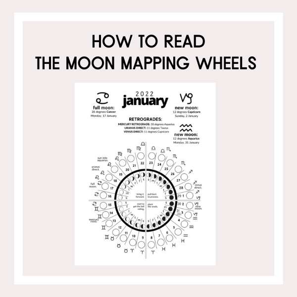 How to read the Moon Mapping wheels.