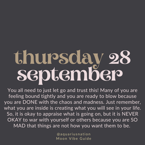 Thursday 28 September